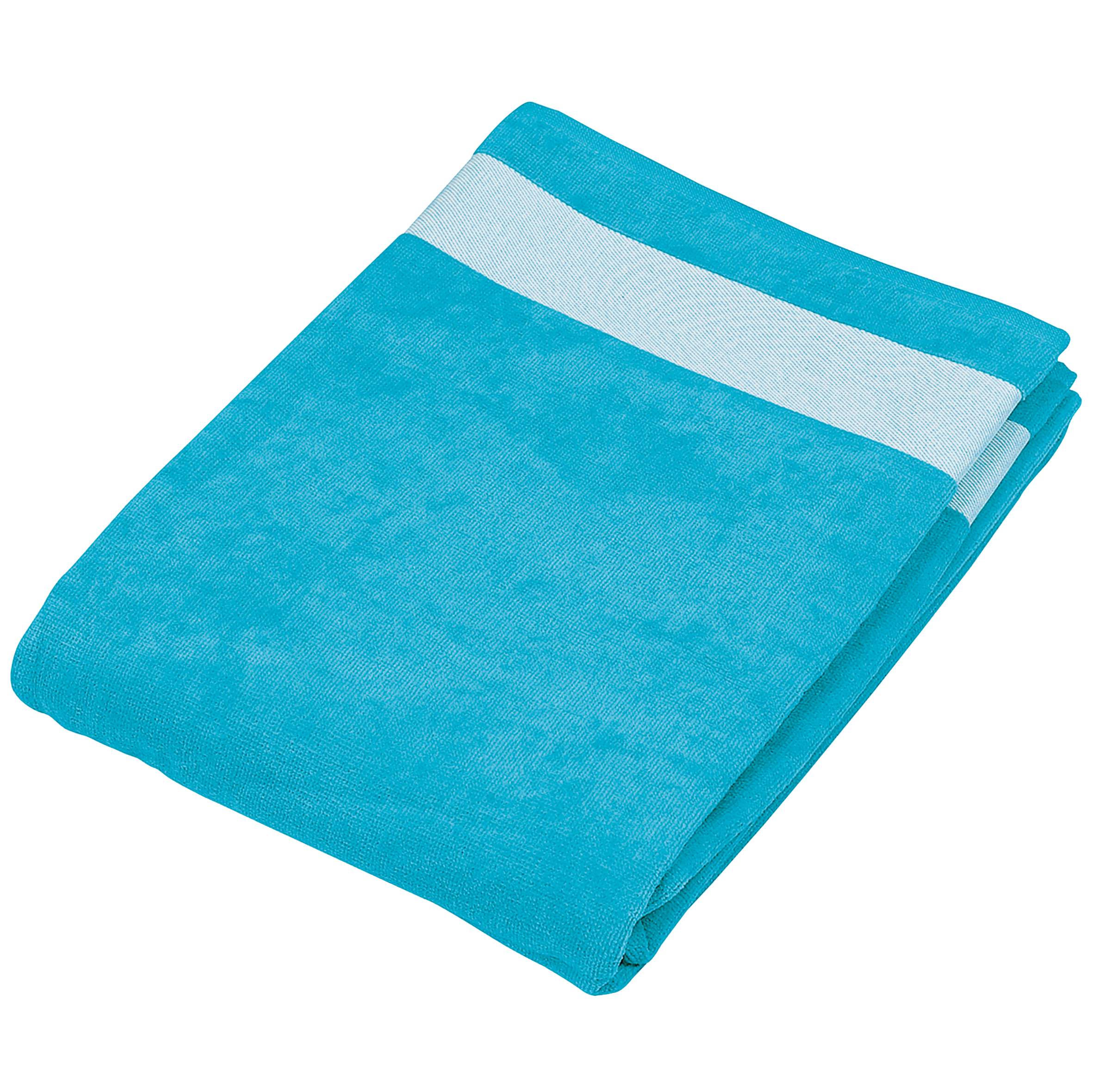 beige / white Toalla de playa de terciopelo