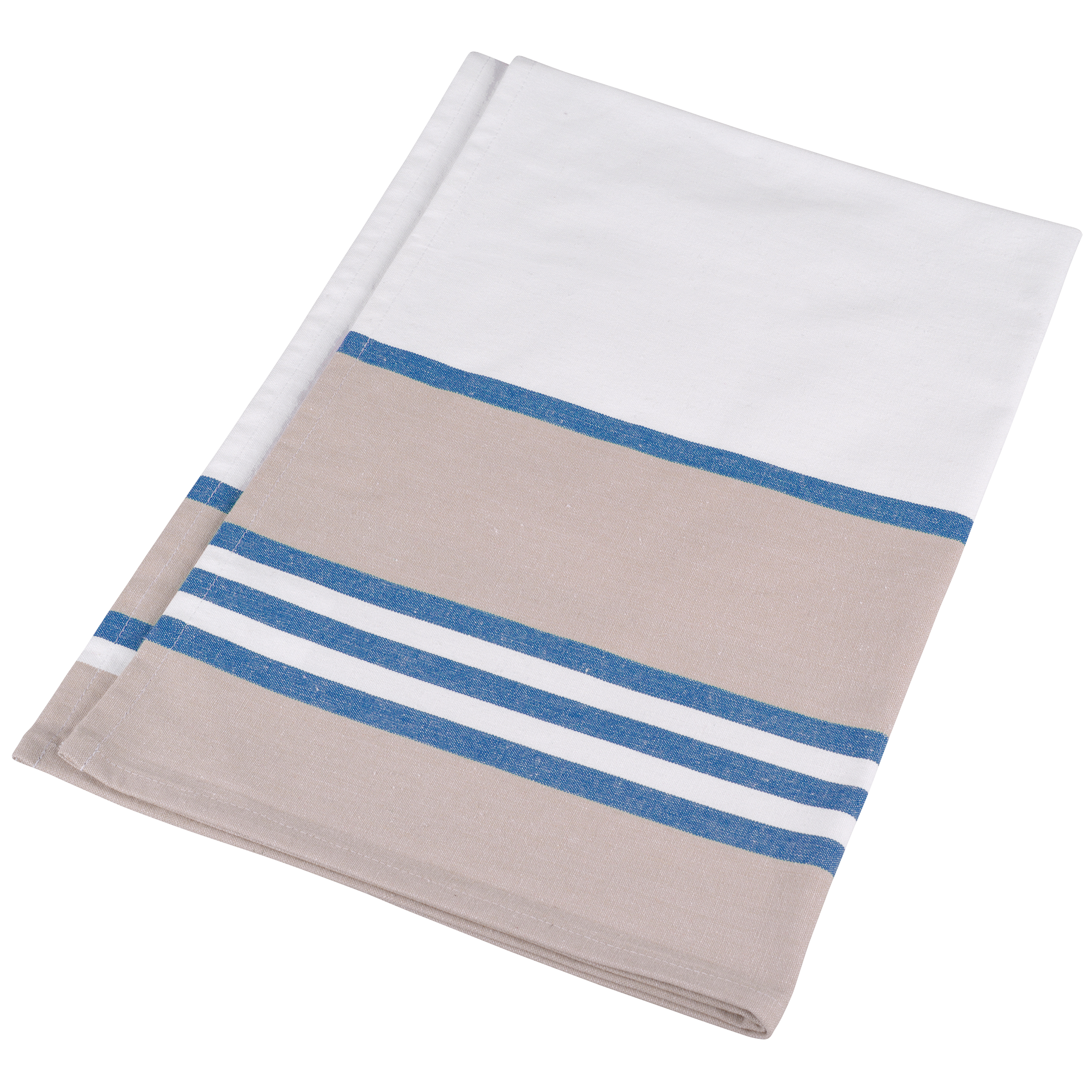 white / grey Paño de cocina a rayas