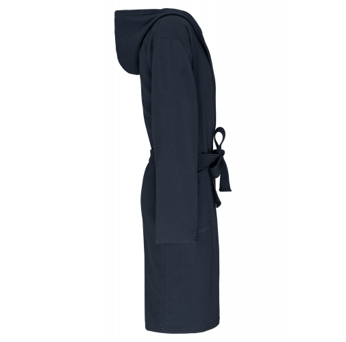 navy Albornoz con capucha algodón orgánico