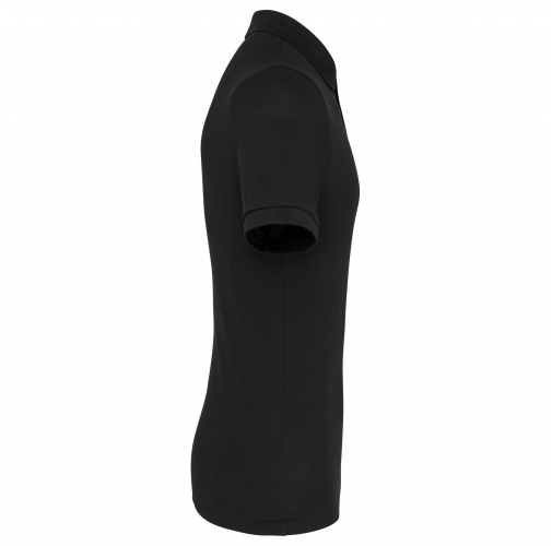 black Polo Supima® manga corta para hombre