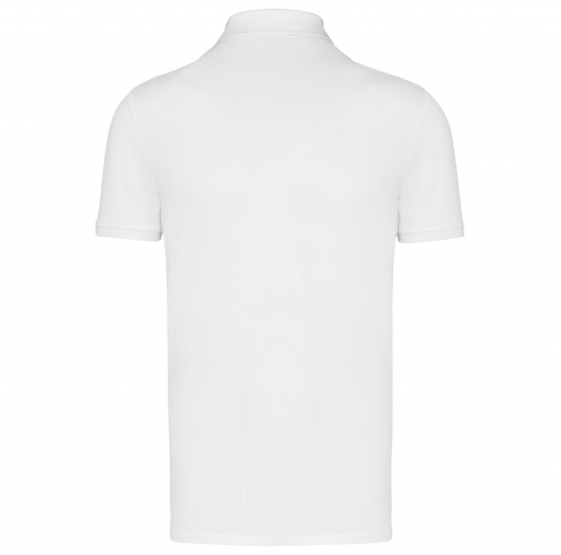 white Polo Supima® manga corta para hombre
