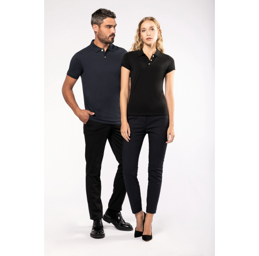 Polo Supima® maga corta mujer