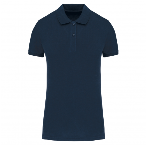 navy Polo piqué Bio180 mujer