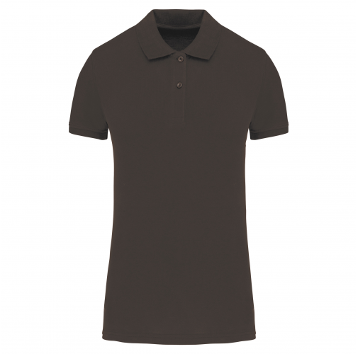 dark grey Polo piqué Bio180 mujer