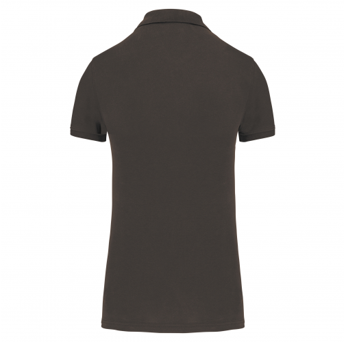 dark grey Polo piqué Bio180 mujer