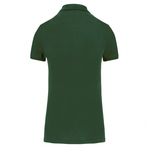forest green Polo piqué Bio180 mujer