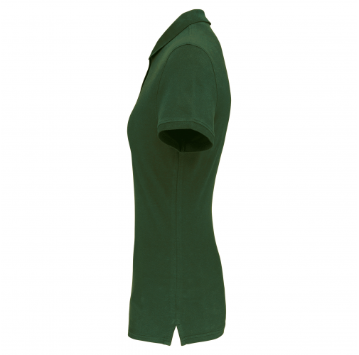 forest green Polo piqué Bio180 mujer