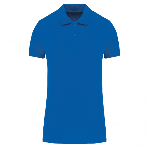 light royal blue Polo piqué Bio180 mujer