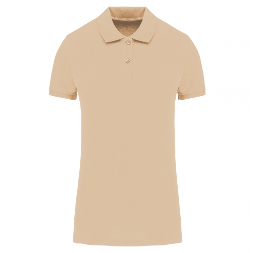 light sand Polo piqué Bio180 mujer