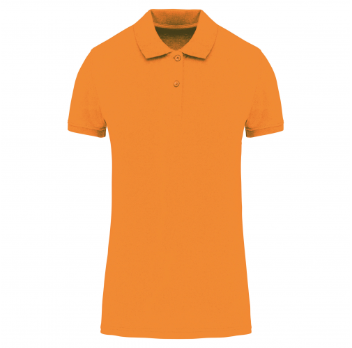 orange Polo piqué Bio180 mujer