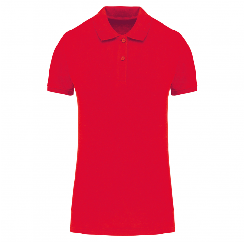 red Polo piqué Bio180 mujer