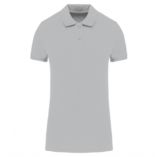 snow grey Polo piqué Bio180 mujer