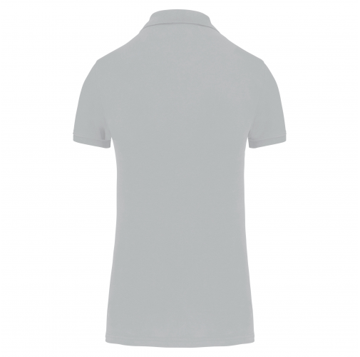 snow grey Polo piqué Bio180 mujer