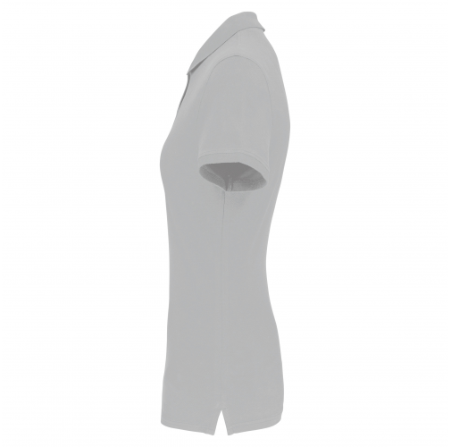 snow grey Polo piqué Bio180 mujer