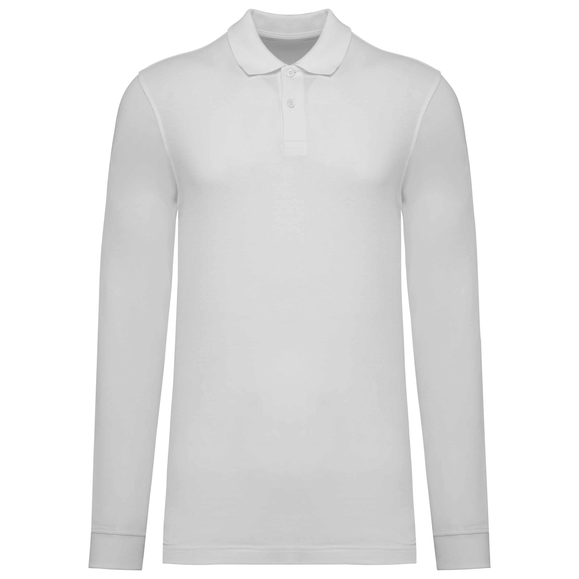 black Polo de punto piqué manga larga Bio180 hombre