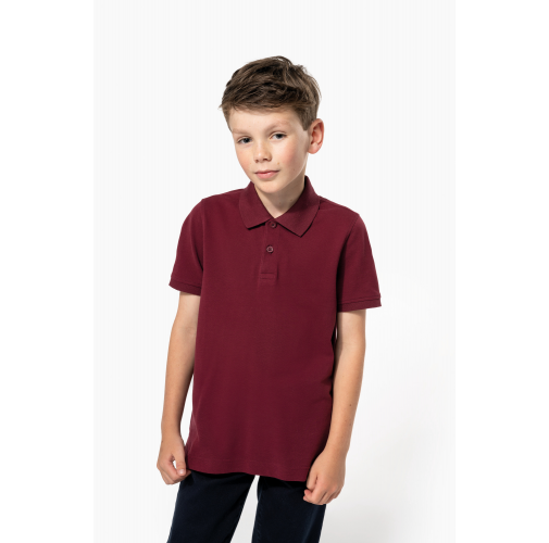 POLO DE PUNTO PIQUÉ BIO180 INFANTIL<BR/>