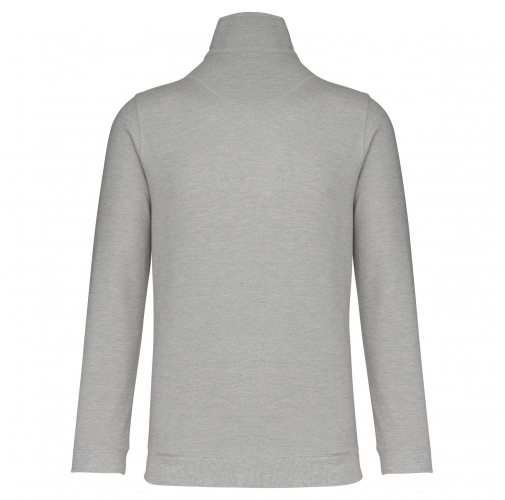 grey heather / navy TRUCKER - Sudadera piqué 1/4 Cremallera