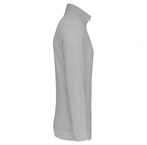 grey heather / navy TRUCKER - Sudadera piqué 1/4 Cremallera