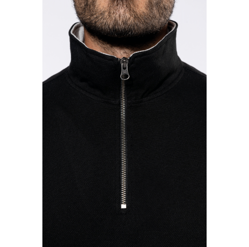 TRUCKER - Sudadera piqué 1/4 Cremallera