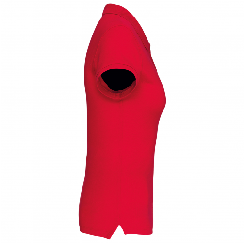 red Polo piqué orgánico de mujer