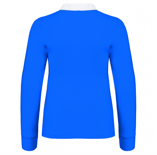 light royal blue / white Polo rugby niños