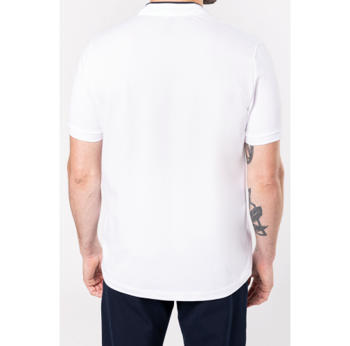 Polo con cuello mao manga corta hombre