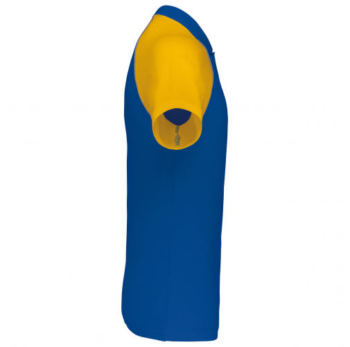 royal blue / yellow Polo baseball manga corta