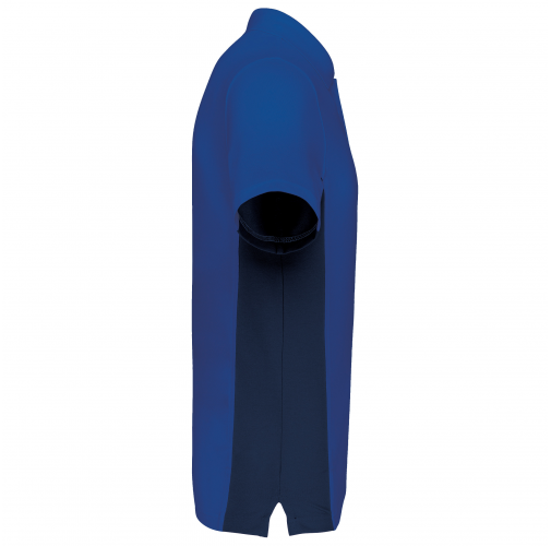 royal blue / navy Polo de punto piqué manga corta bicolor hombre
