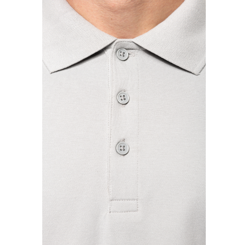 Polo de punto piqué manga corta hombre