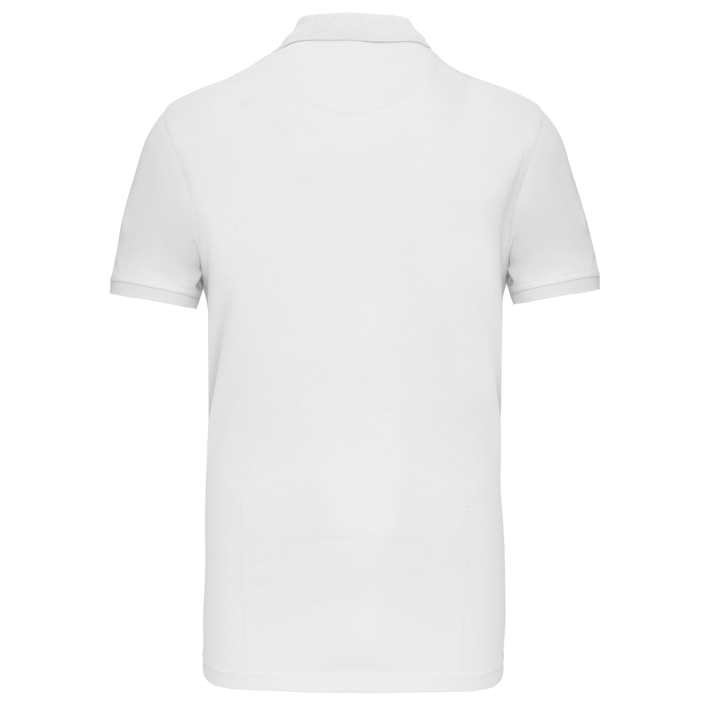 black Polo de punto piqué manga corta hombre