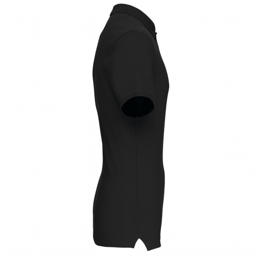 black Polo de punto piqué manga corta hombre