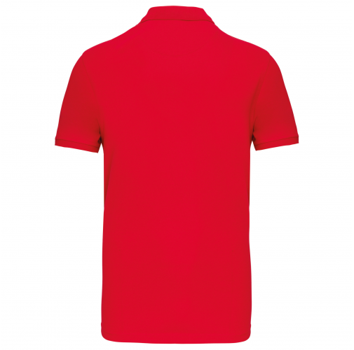 red Polo de punto piqué manga corta hombre