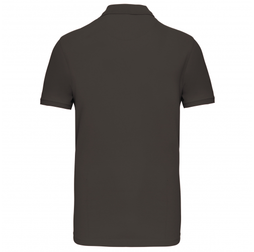 dark grey Polo de punto piqué manga corta hombre