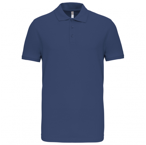 deep blue Polo de punto piqué manga corta hombre