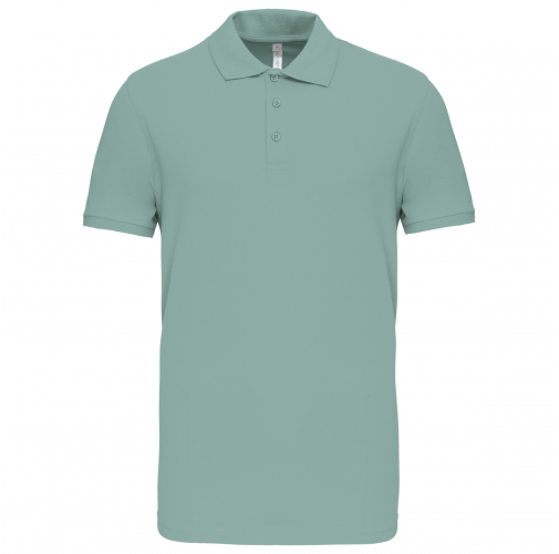 sage Polo de punto piqué manga corta hombre