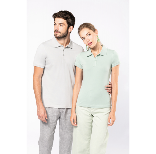 Polo de punto piqué manga corta hombre