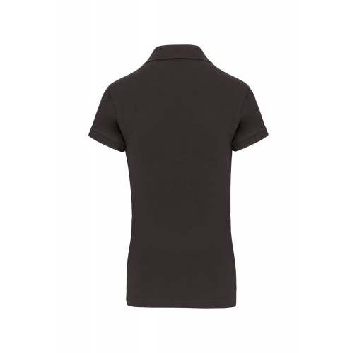dark grey Polo de punto piqué manga corta mujer