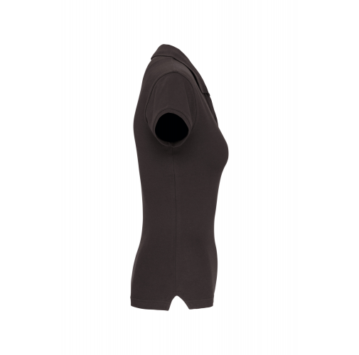 dark grey Polo de punto piqué manga corta mujer