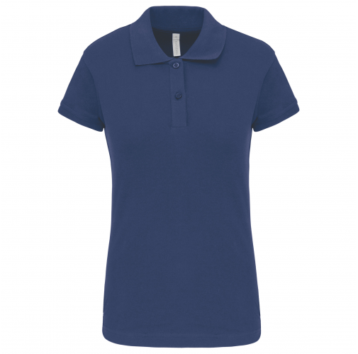 deep blue Polo de punto piqué manga corta mujer