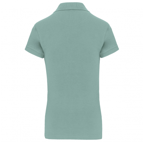 sage Polo de punto piqué manga corta mujer