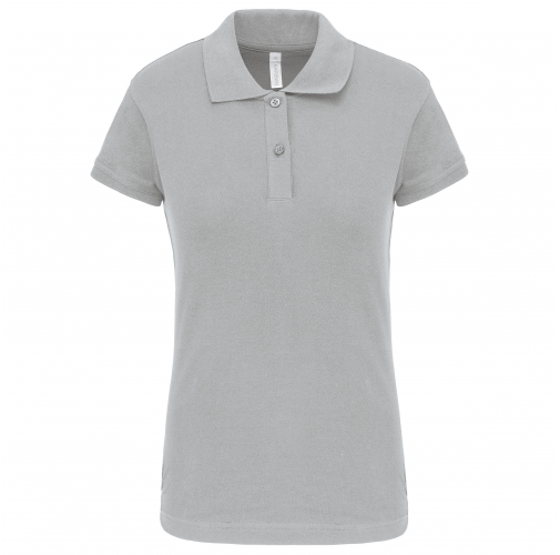 snow grey Polo de punto piqué manga corta mujer