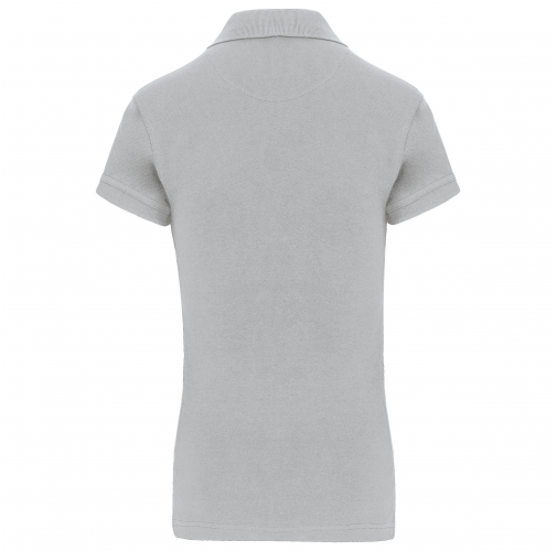 snow grey Polo de punto piqué manga corta mujer