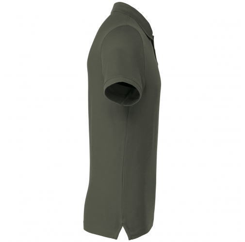 dark khaki Polo de punto piqué manga corta hombre