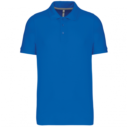 light royal blue Polo de punto piqué manga corta hombre