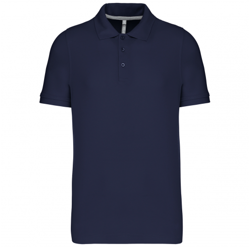 navy Polo de punto piqué manga corta hombre