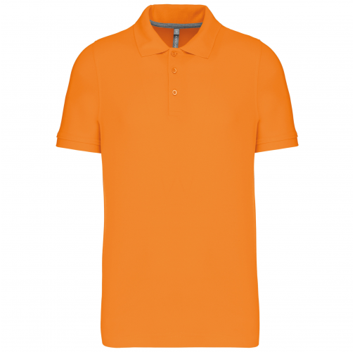 orange Polo de punto piqué manga corta hombre