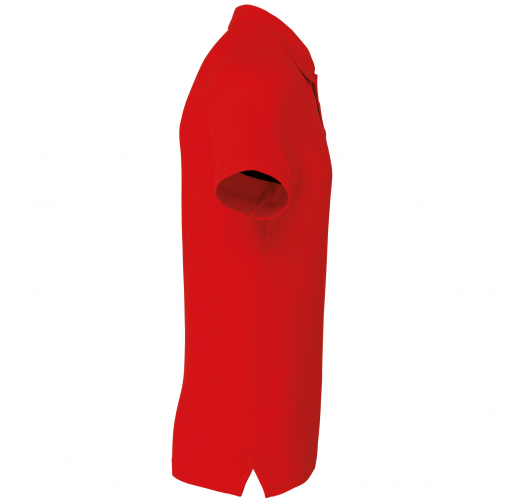 red Polo de punto piqué manga corta hombre
