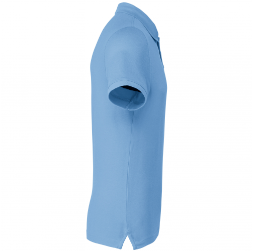 sky blue Polo de punto piqué manga corta hombre