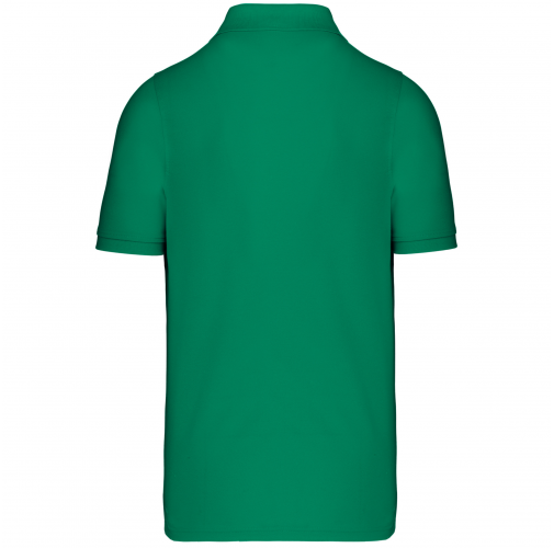 kelly green Polo de punto piqué manga corta hombre