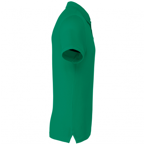 kelly green Polo de punto piqué manga corta hombre